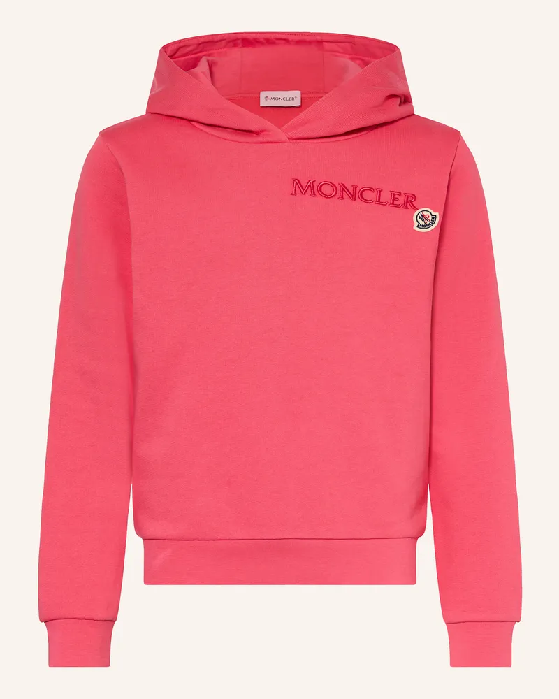 Moncler Hoodie pink Hellrot