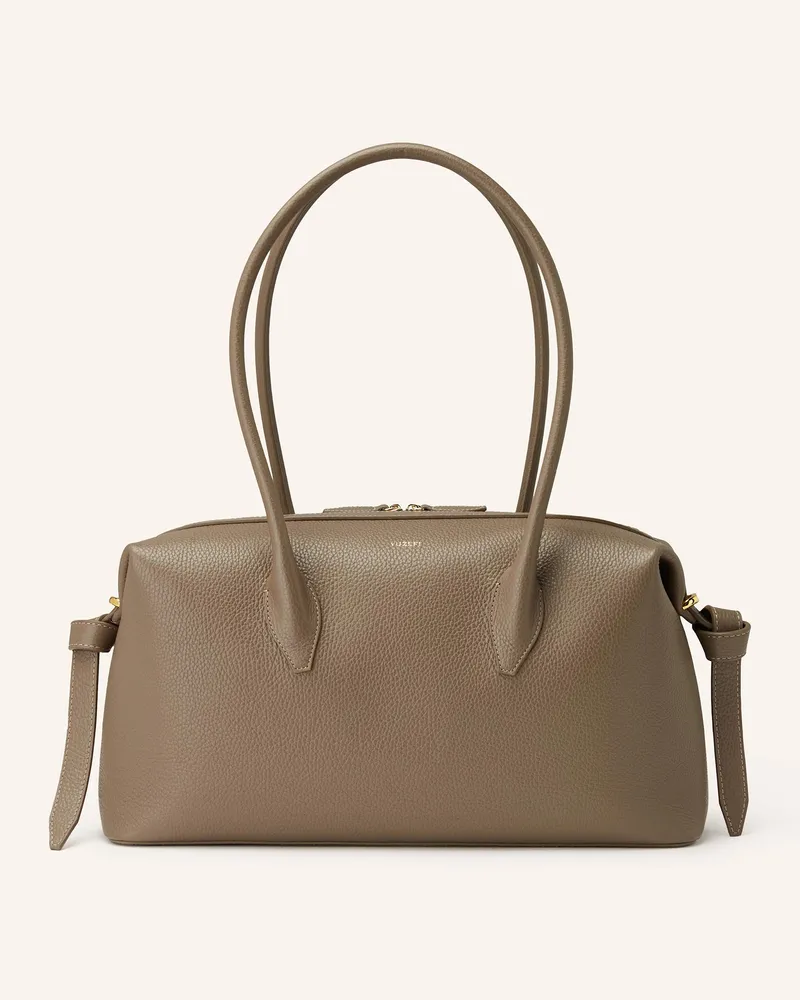 YUZEFI Schultertasche BRIOCHE DUFFLE Taupe