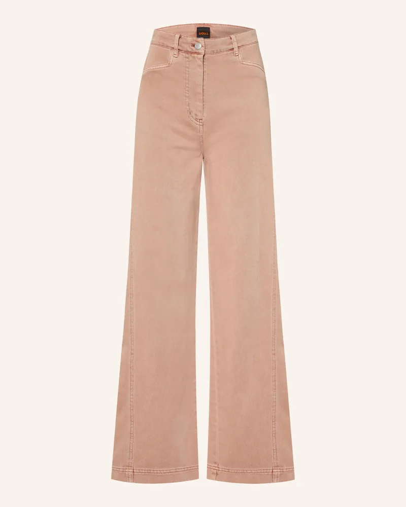 HUGO BOSS Wide Leg Jeans Tmarlina rot 698