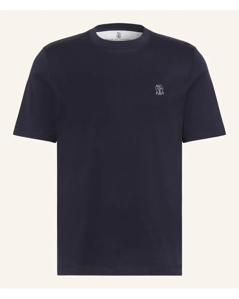 Brunello Cucinelli T-Shirt Blau