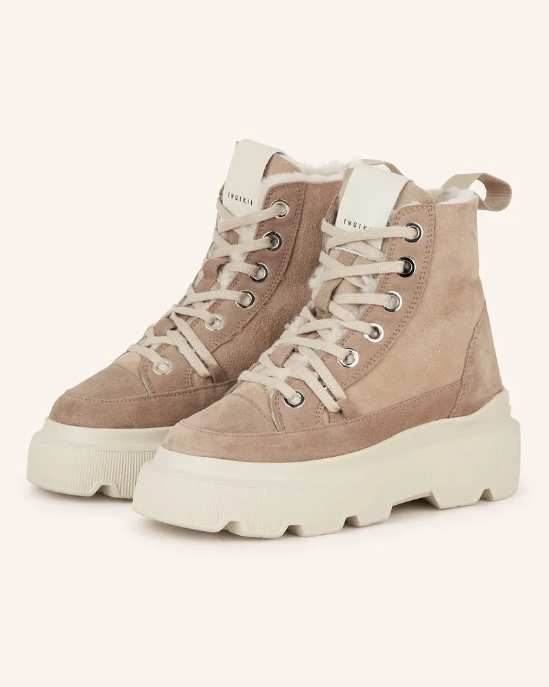 INUIKII Plateau-Boots MATHILDA Beige