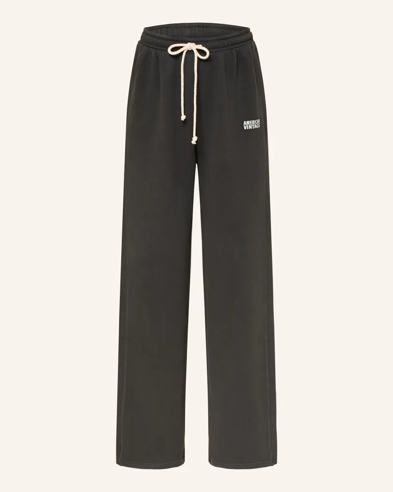 American Vintage Sweatpants Izubird schwarz Dunkelgrau