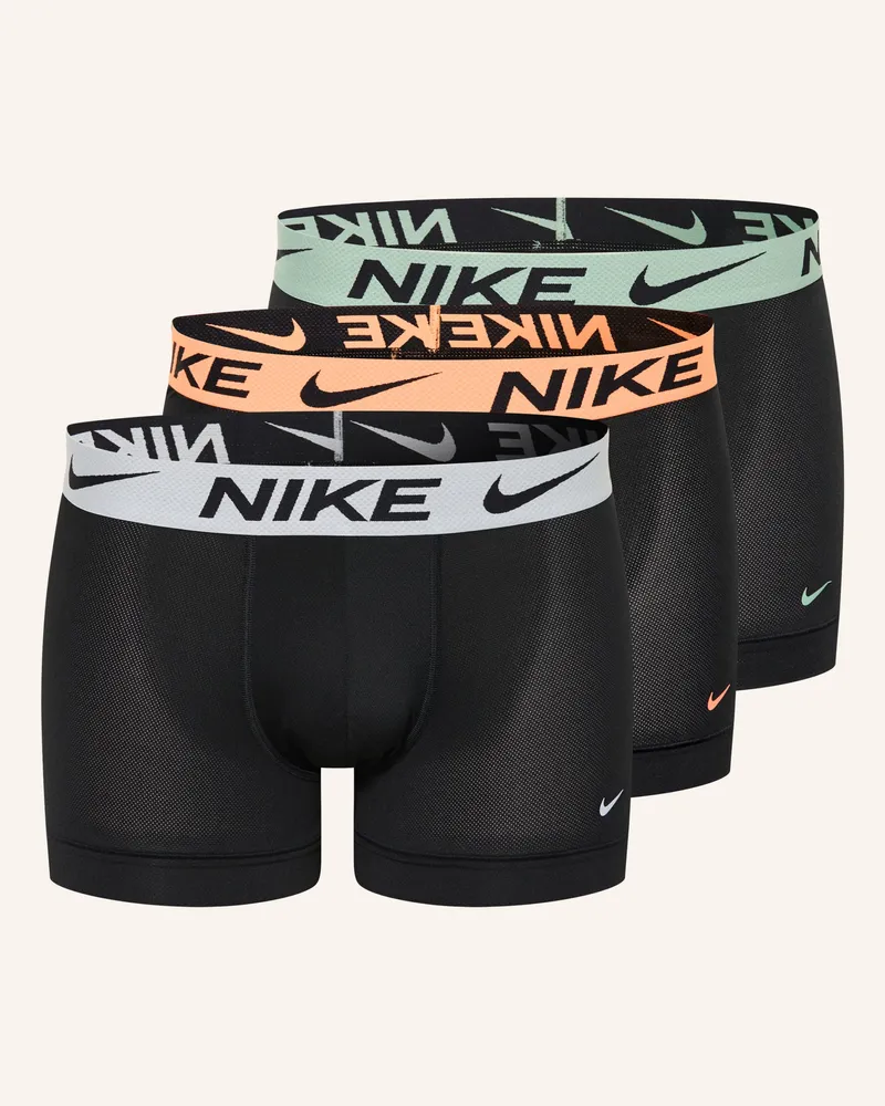 Nike 3er-Pack Boxershorts ELITE BREATHE Schwarz