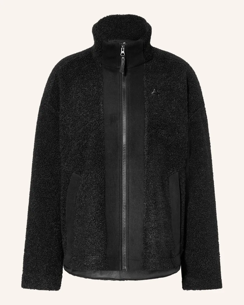 Schöffel Teddyfell-Jacke Kalmor schwarz Schwarz