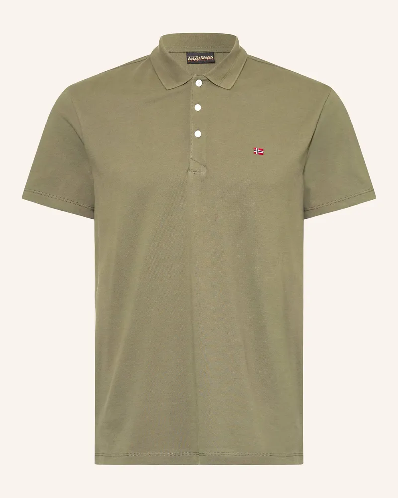 Napapijri Piqué-Poloshirt Ealis gruen Oliv