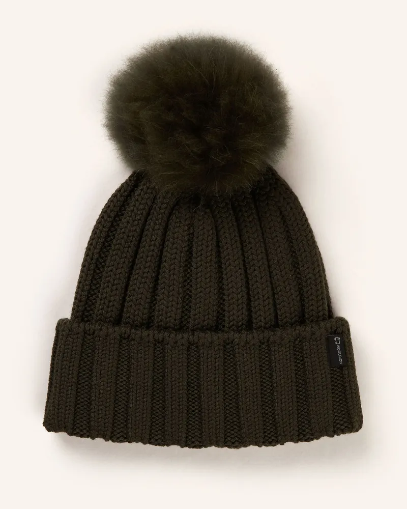 Woolrich Mütze gruen Dunkelgrün