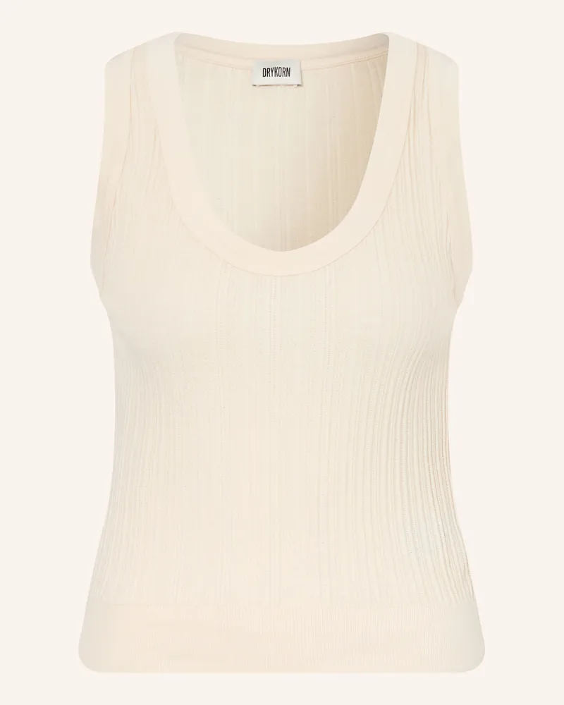 Drykorn Stricktop Sulena weiss Ecru