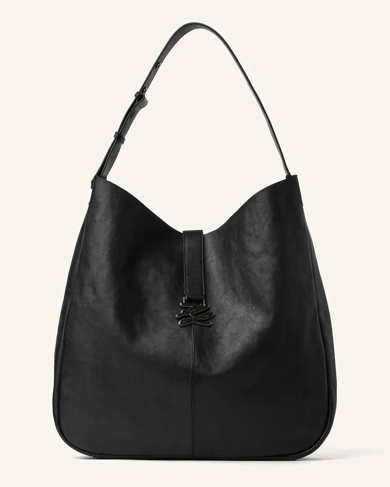 Karl Lagerfeld Hobo-Bag schwarz Schwarz