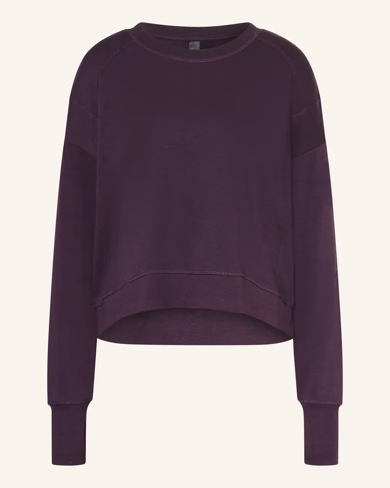 Sweaty Betty Lounge-Sweatshirt After Class rot Dunkellila