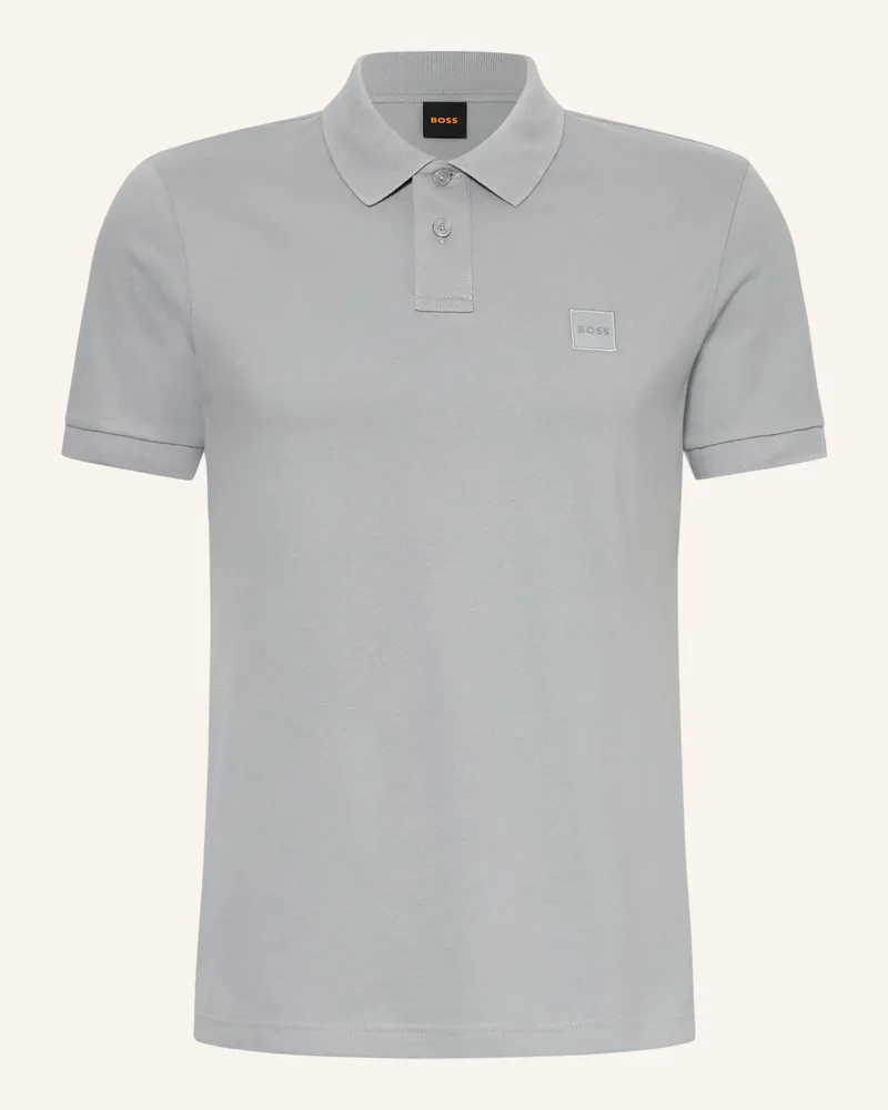 HUGO BOSS Jersey-Poloshirt Passenger gruen Grau