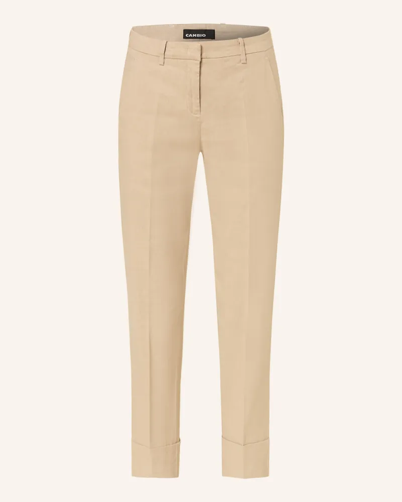 Cambio 7/8-Hose KRYSTAL mit Leinen Beige