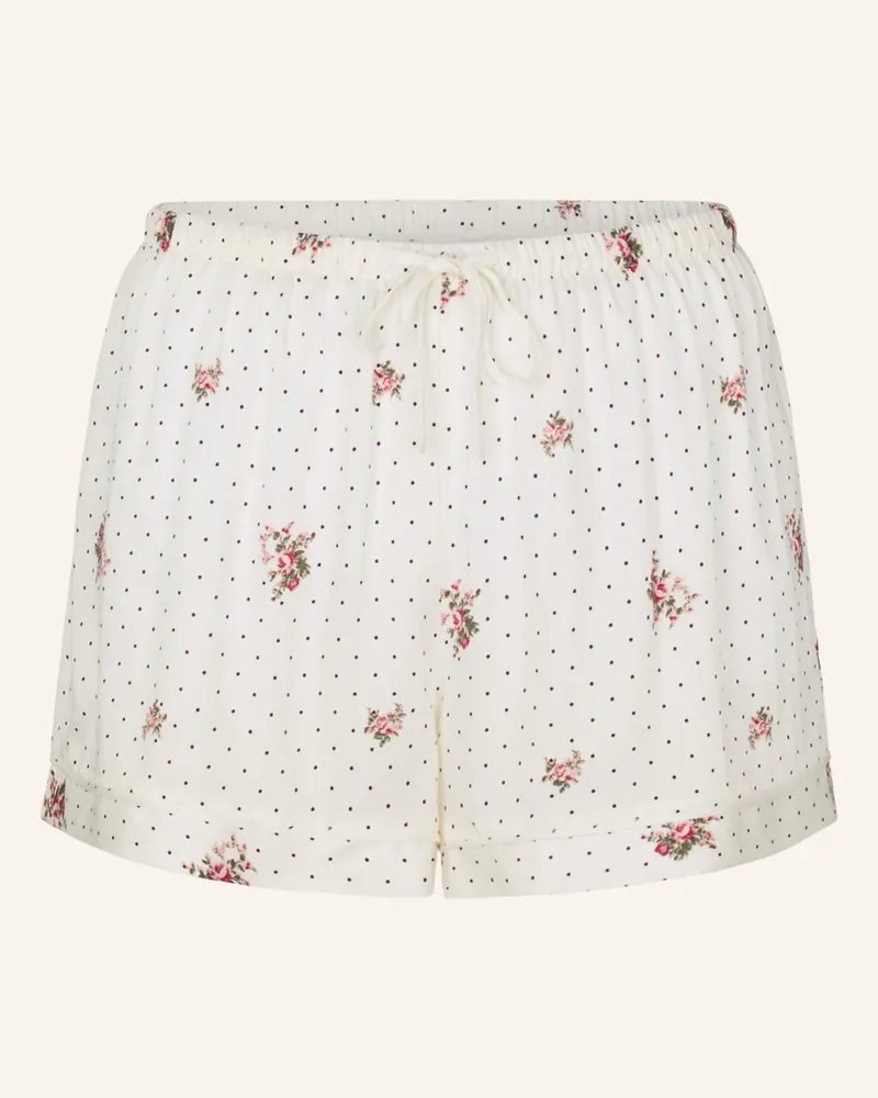 Hunkemöller Schlafhose Satin weiss Weiss