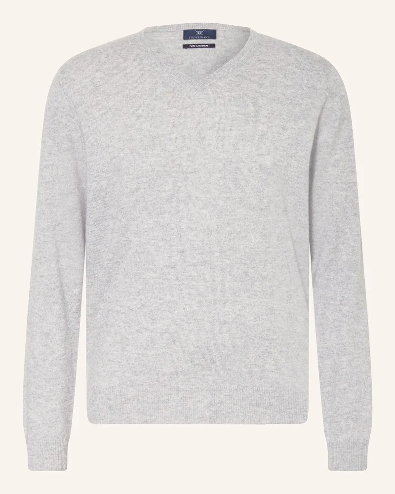 Strokesman's Cashmere-Pullover Hellgrau