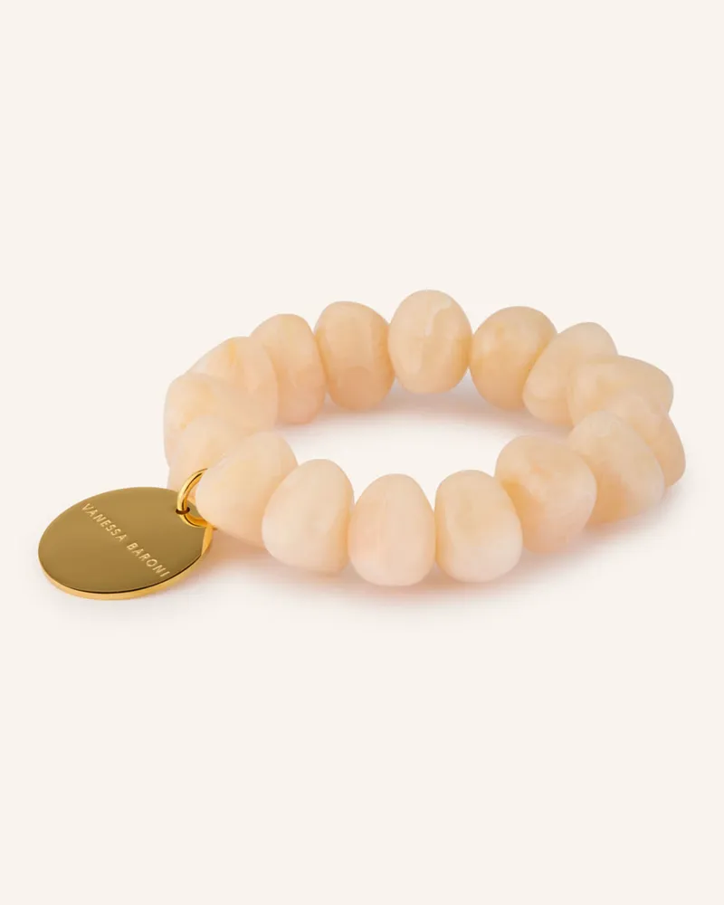 Vanessa Baroni Armband Stone Flex rosa Hellorange