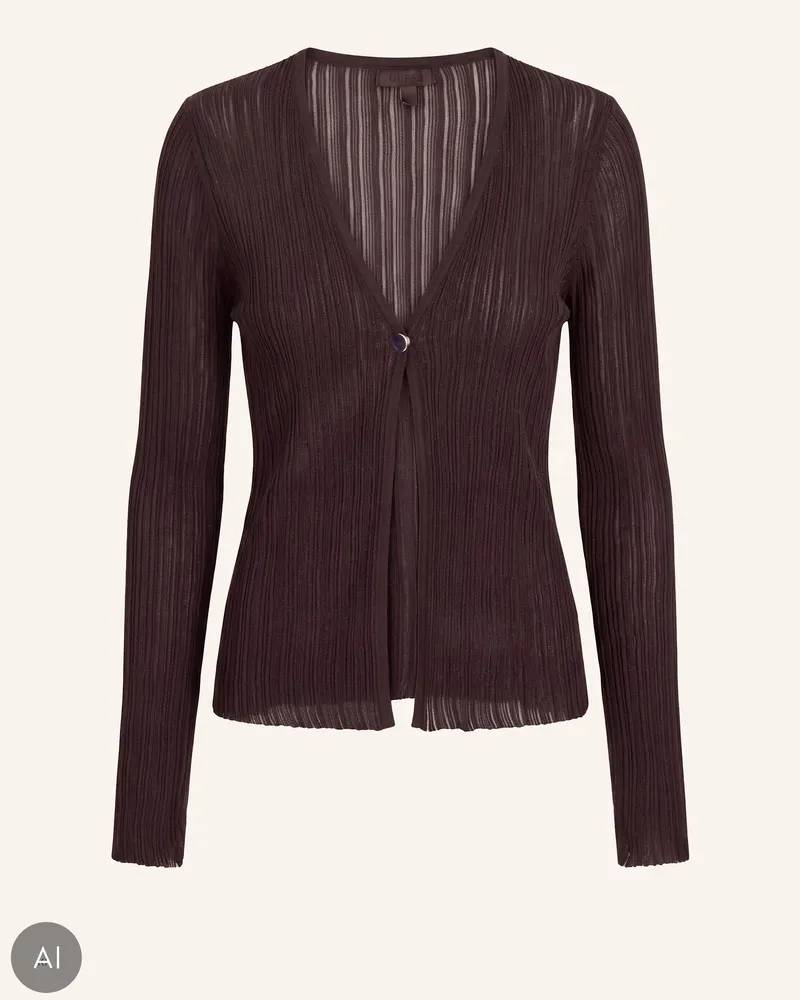Guess Strickjacken Cardigan braun Dunkelbraun