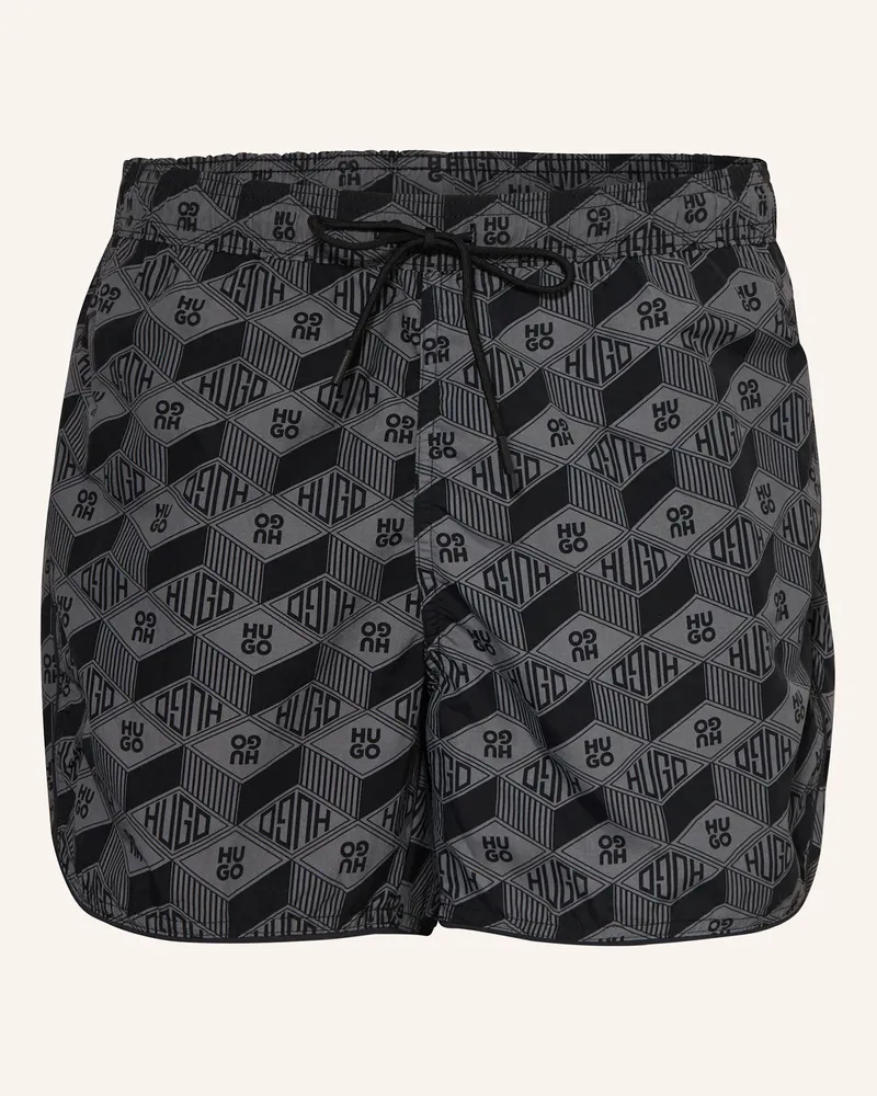 HUGO BOSS Badeshorts RIK Dunkelgrau