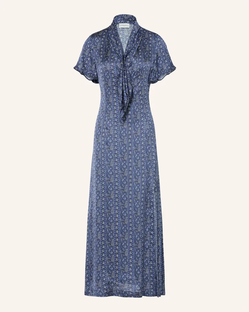 Claudie Pierlot Kleid Mit Volants schwarz Dunkelblau