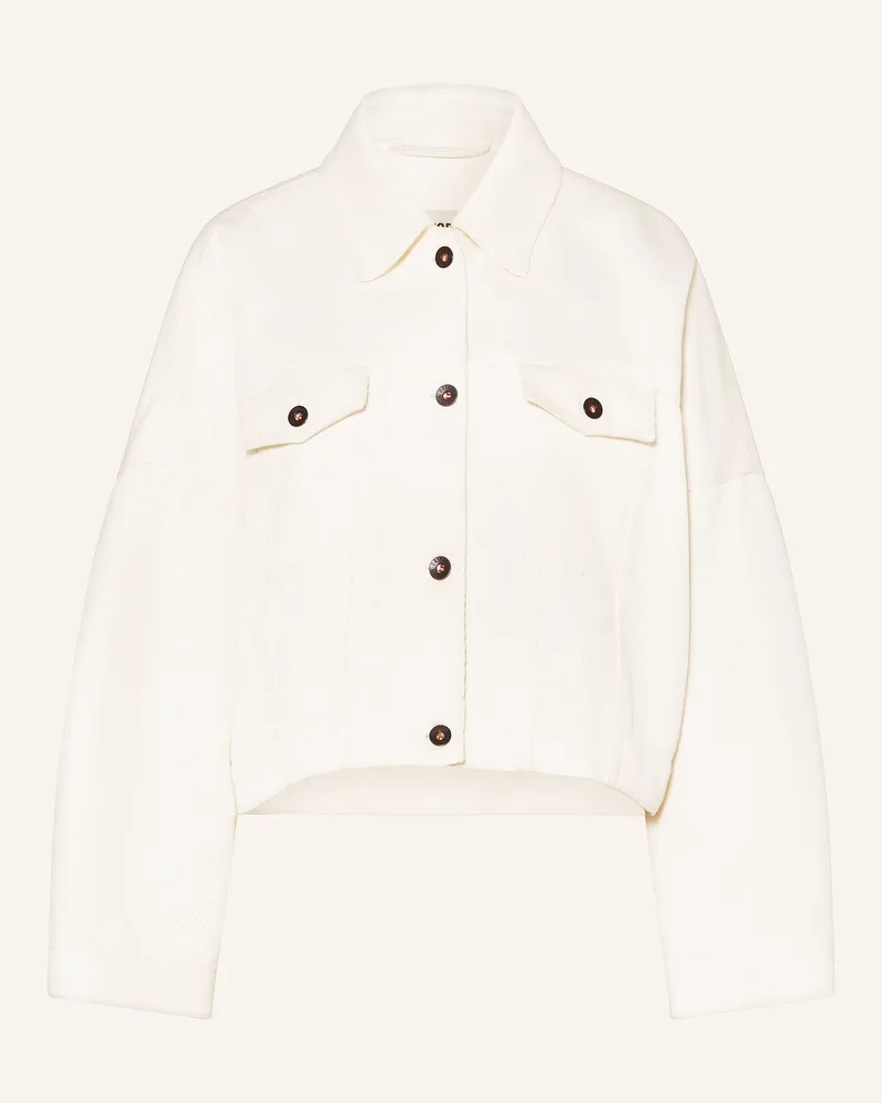 Drykorn Kastenjacke Holbrooks Aus Cord weiss Ecru