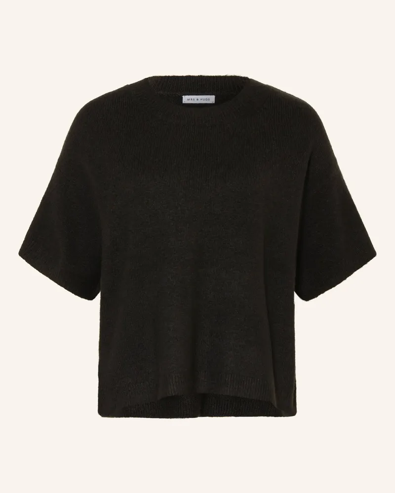 Mrs & HUGS Strickshirt Schwarz