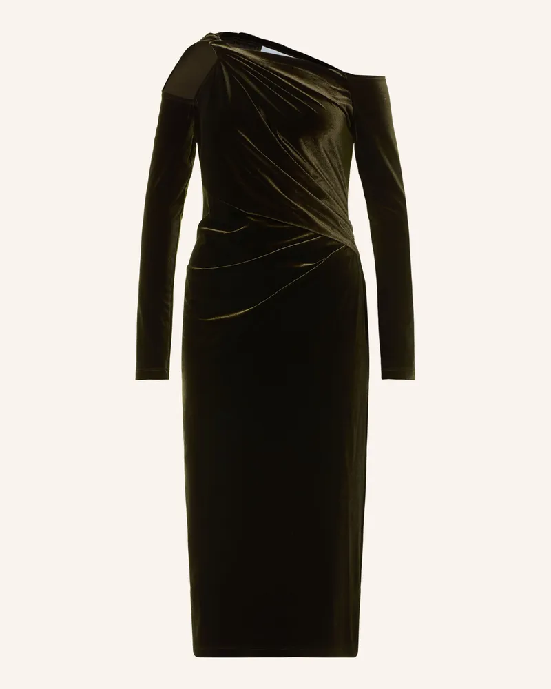 Reiss Cold-Shoulder-Kleid Koda Aus Nicki gruen Dunkelgrün