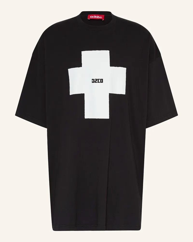 032c Oversized-Shirt POINT ZERO Schwarz