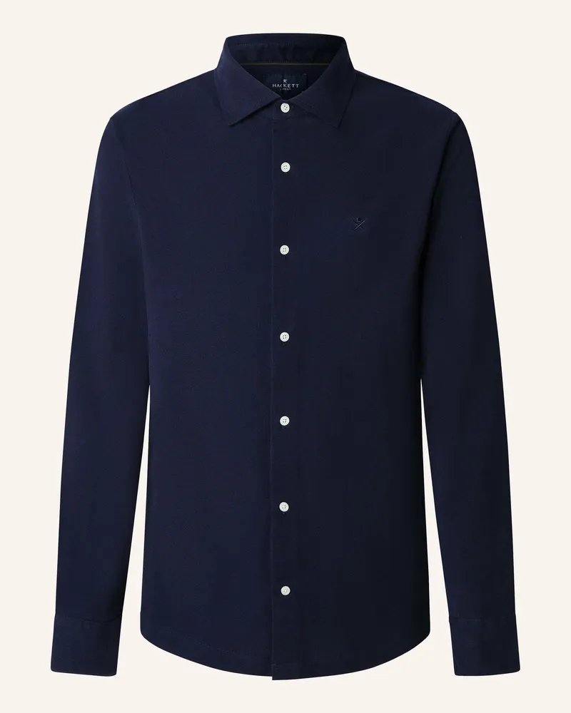 Hackett Poloshirt PIPED SHIRT POLO LS Blau