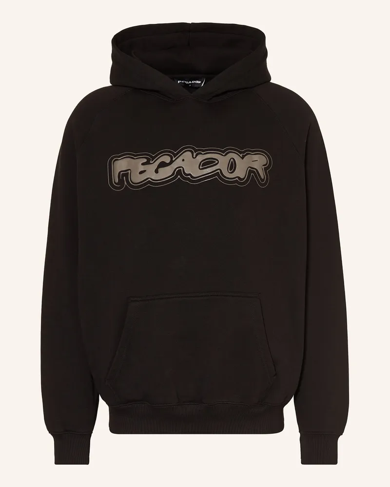 PEGADOR Oversized-Hoodie ANCLAR Schwarz