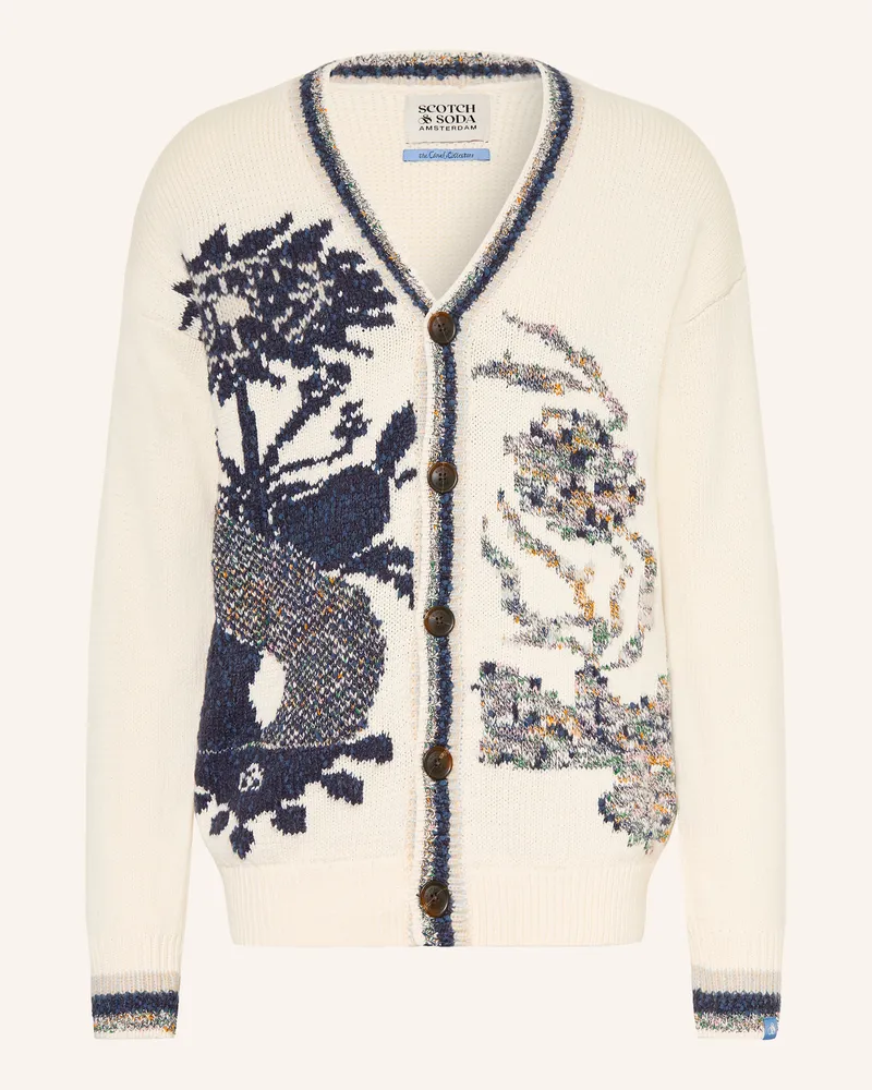 Scotch&Soda Strickjacke weiss Ecru