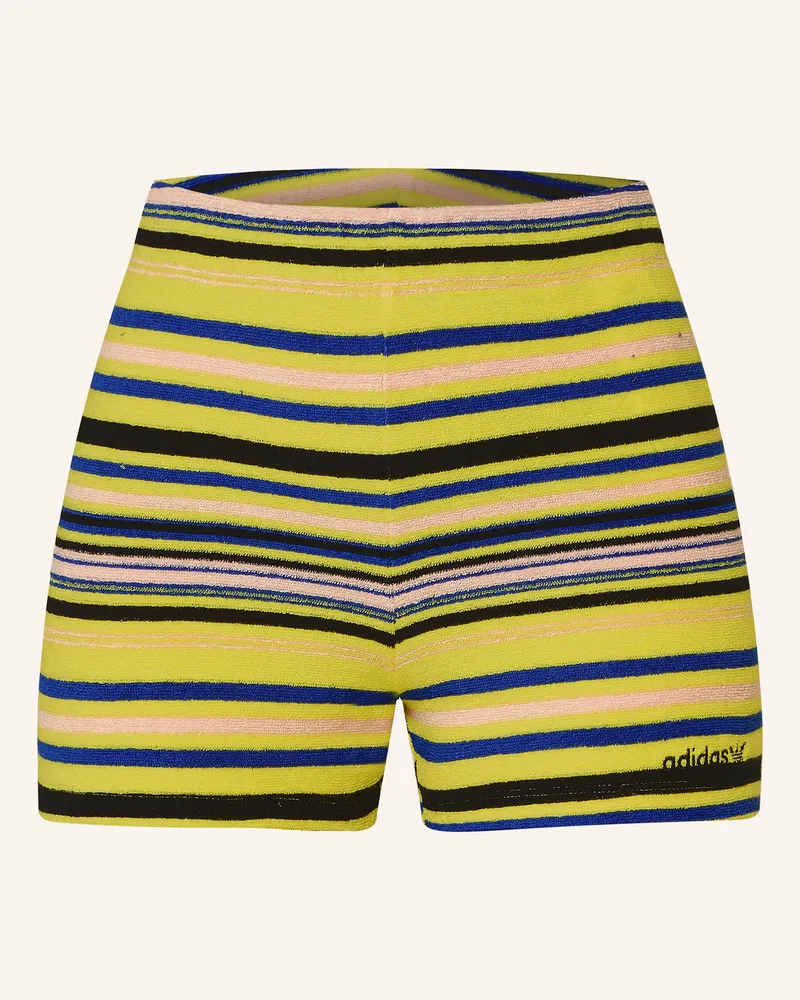 adidas Frotteeshorts STRIPED Gelb