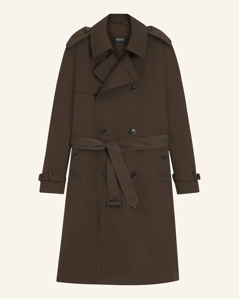 HUGO BOSS Trenchcoat L-Cook-Trench-263 Regular Fit braun Braun