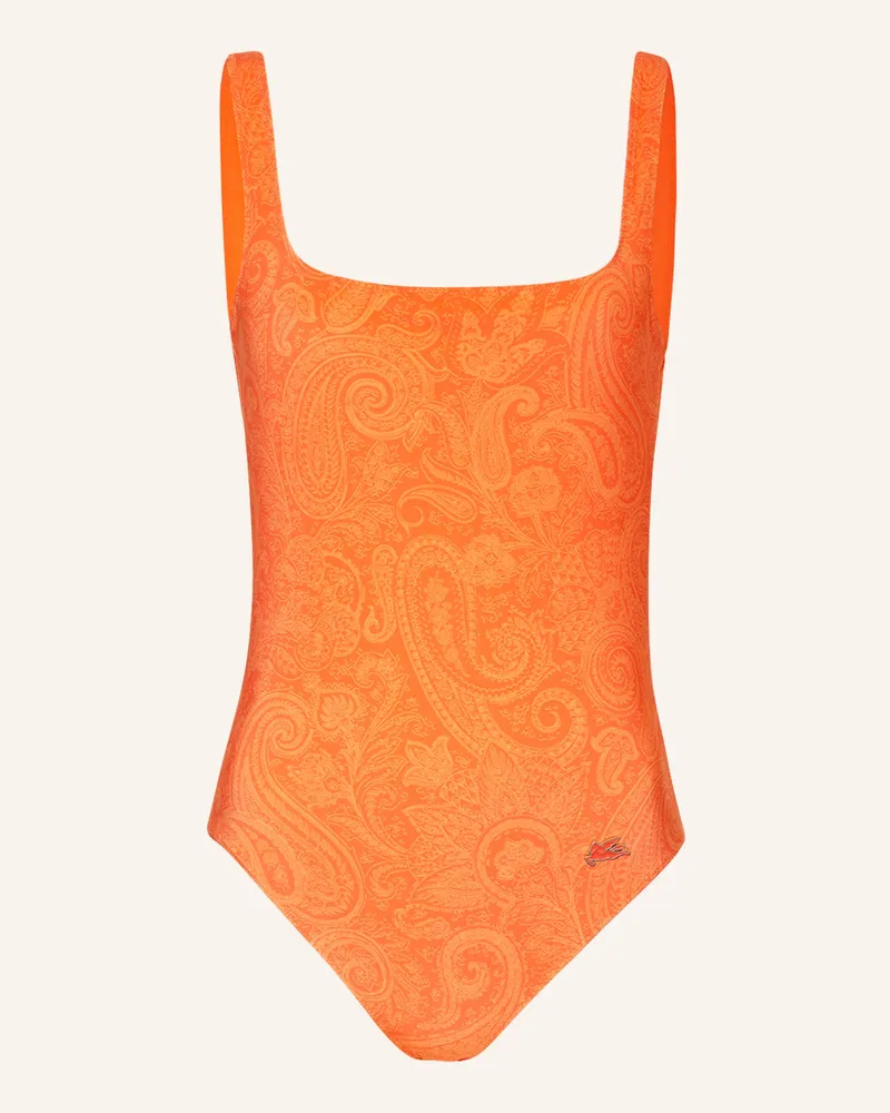 Etro Badeanzug Hellorange