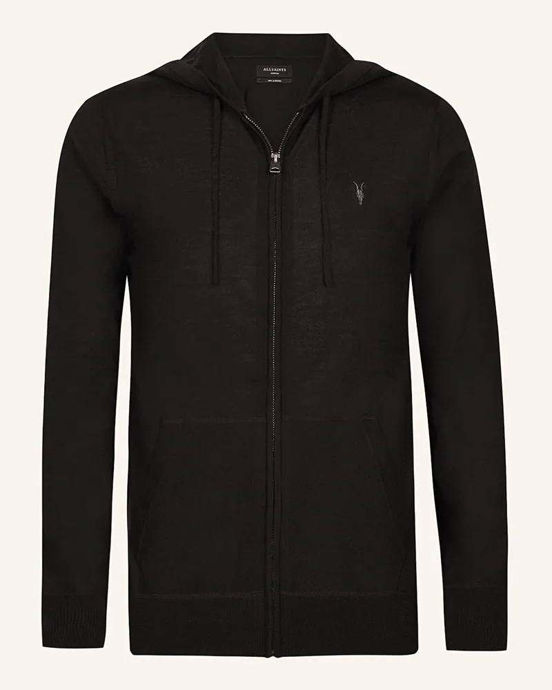 AllSaints Strickjacke Mode schwarz Schwarz