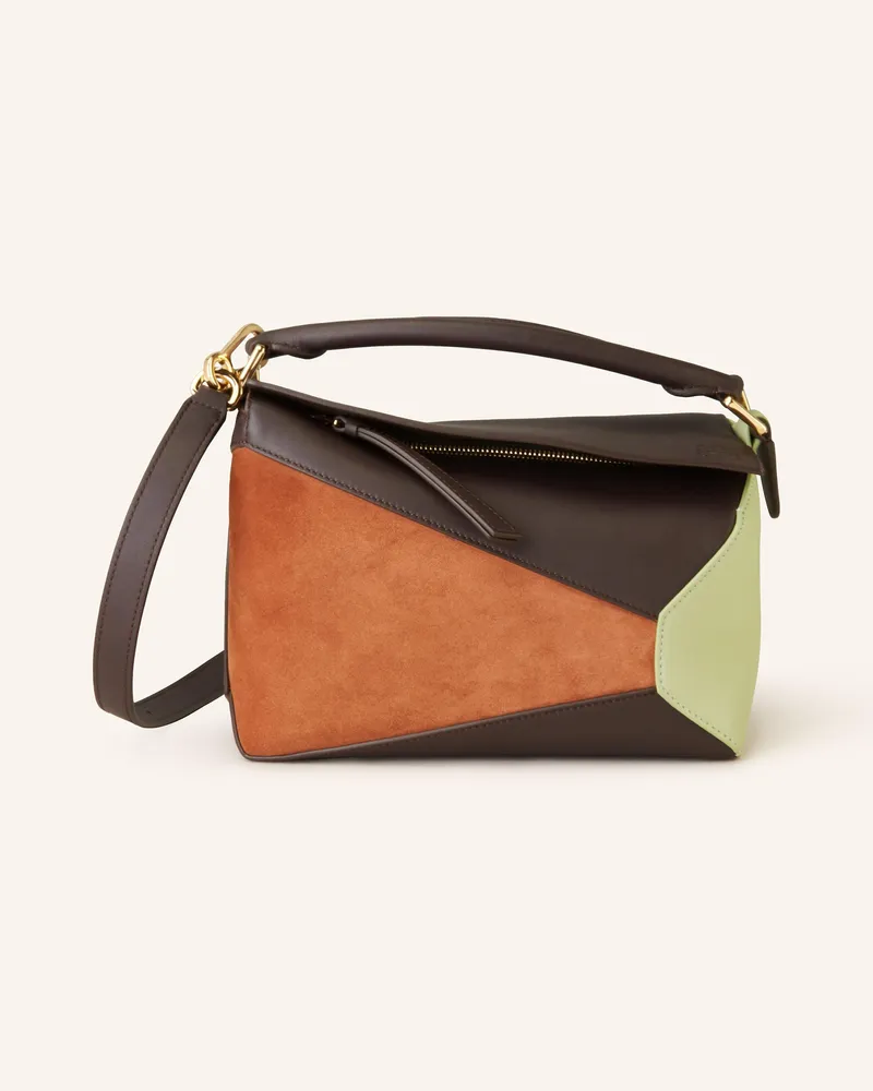 Loewe Handtaschen PUZZLE EDGE SMALL Dunkelbraun