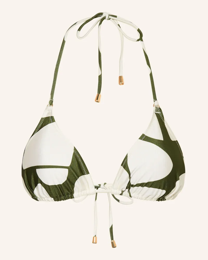 Mrs & HUGS Triangel-Bikini-Top Oliv