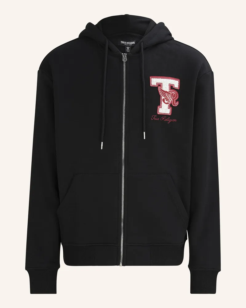 True Religion Zip-Hoodie World Tour Champs schwarz Schwarz