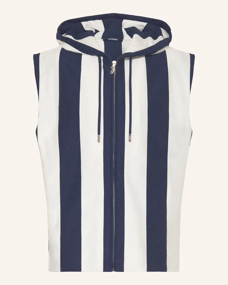 Jacquemus Sweatweste Le Gilet Mariniere blau Dunkelblau