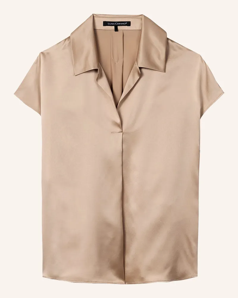Luisa Cerano Blusenshirt Aus Seide beige Beige