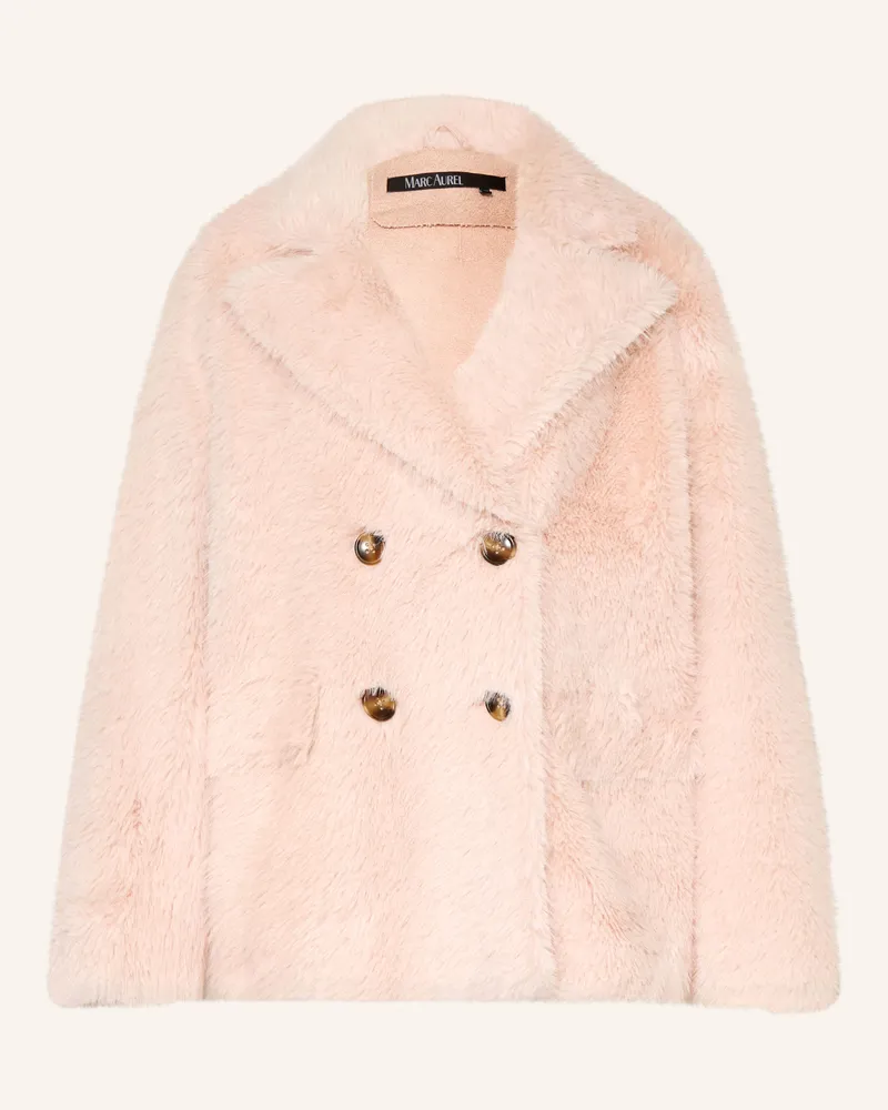 MARC AUREL Cabanjacke Aus Kunstfell beige Hellrosa
