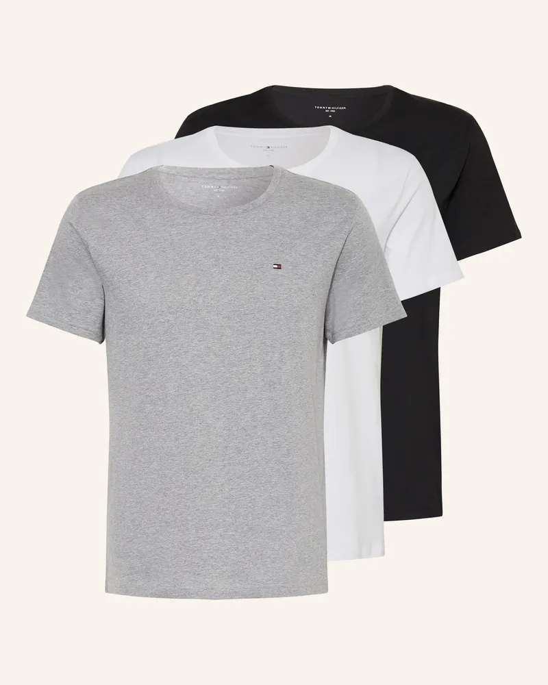 Tommy Hilfiger 3er-Pack T-Shirts Schwarz