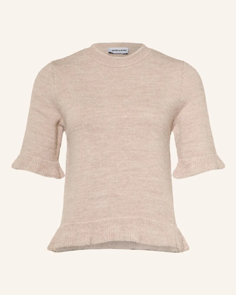 More & More Pullover Mit 3/4-Arm beige Hellbraun