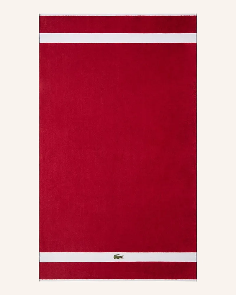 Lacoste Badetuch LCASUAL Rot