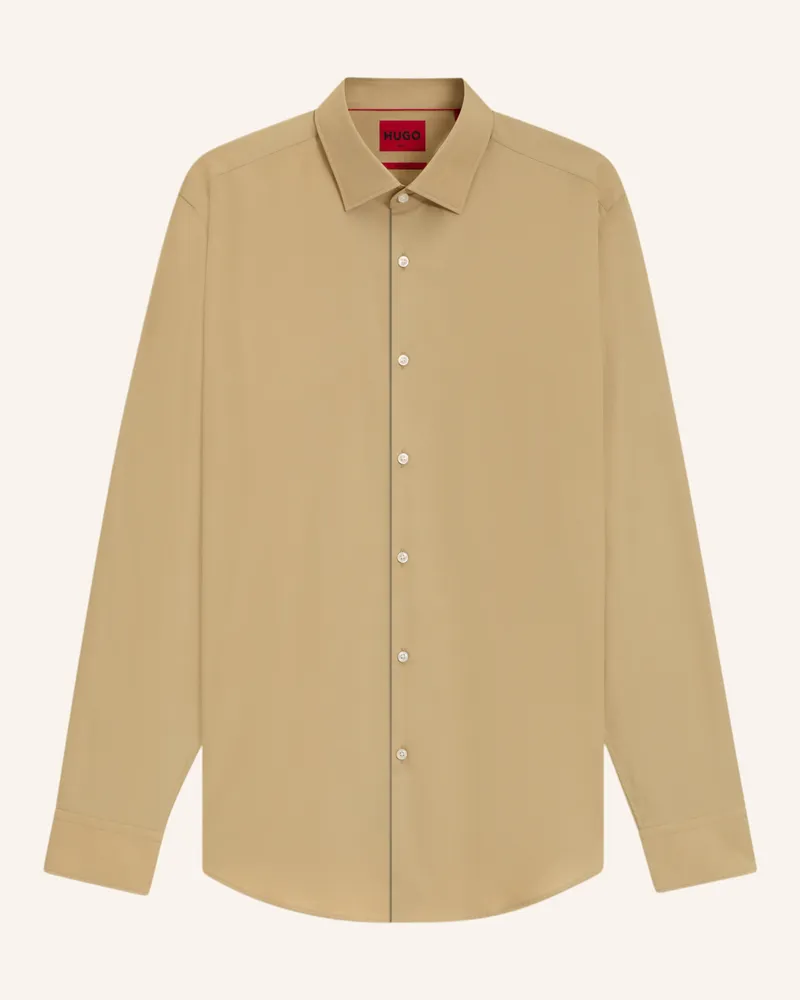 HUGO BOSS Business Hemd KENNO Slim Fit Beige