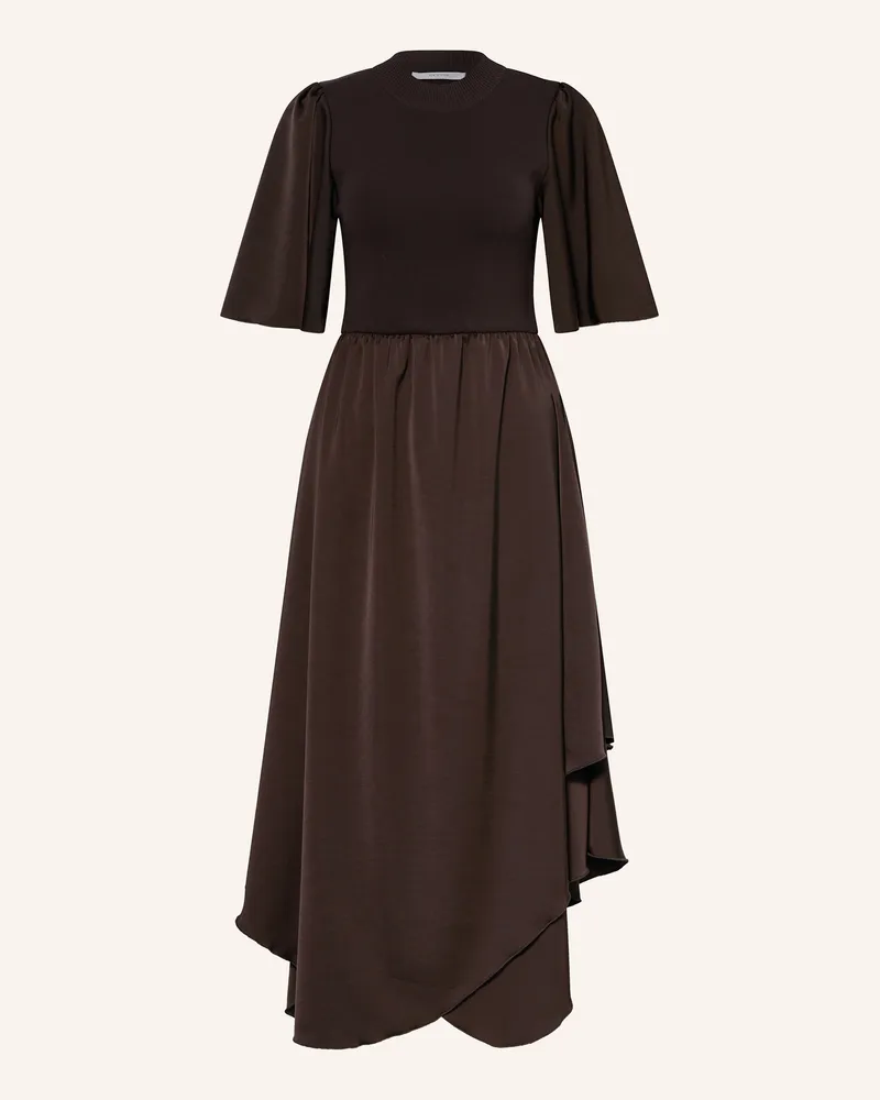 Gestuz Kleid GZSAMA im Materialmix Dunkelbraun