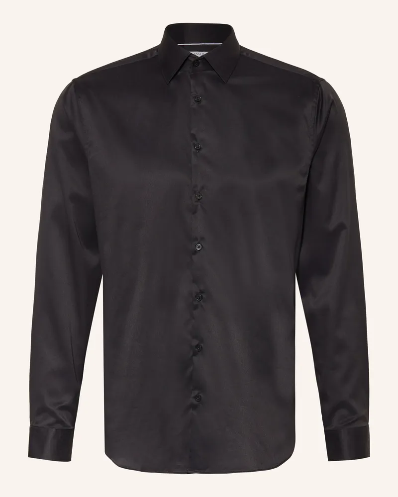 paul Hemd Shaped Fit schwarz Schwarz