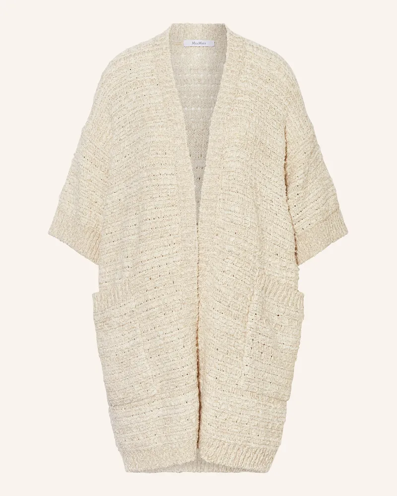 Max Mara Strickhülle ZULMA mit Glitzergarn und 3/4-Arm Creme