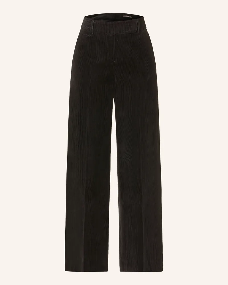 windsor. Marlenehose Aus Cord schwarz Schwarz