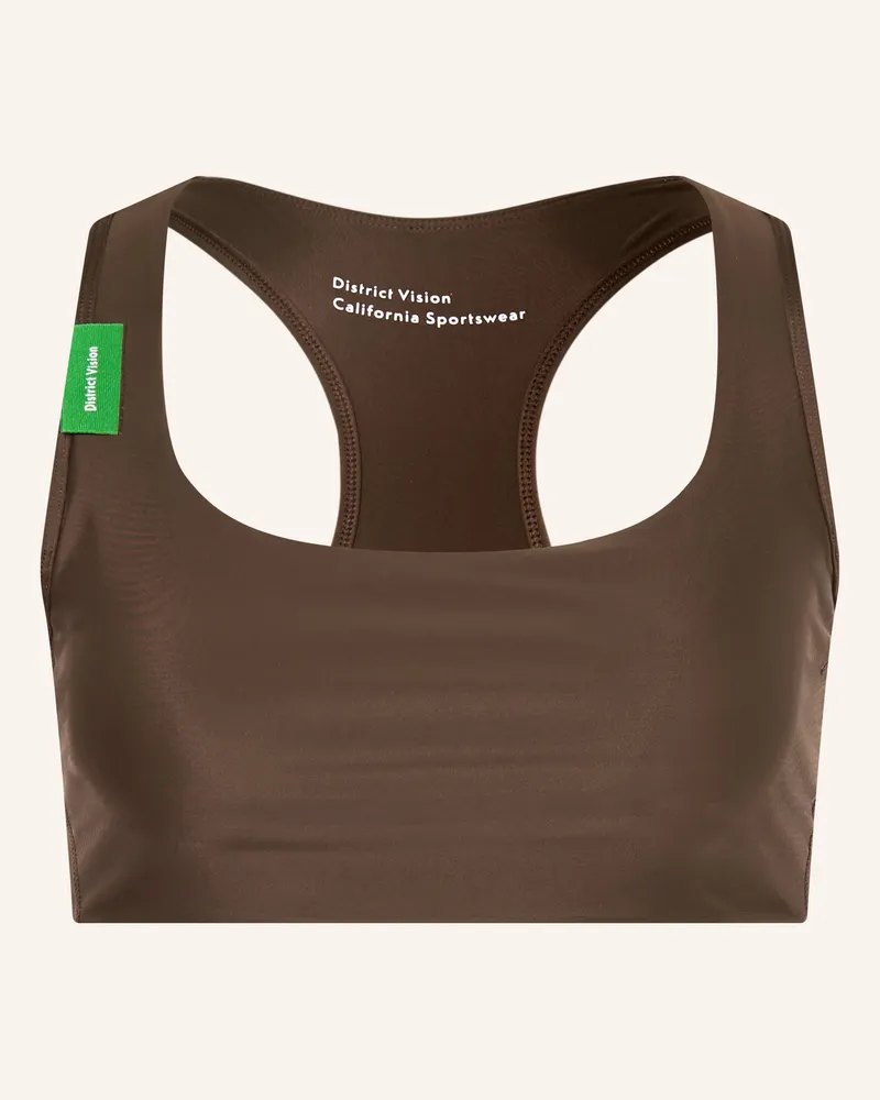 District Vision Sport-Bh braun Dunkelbraun