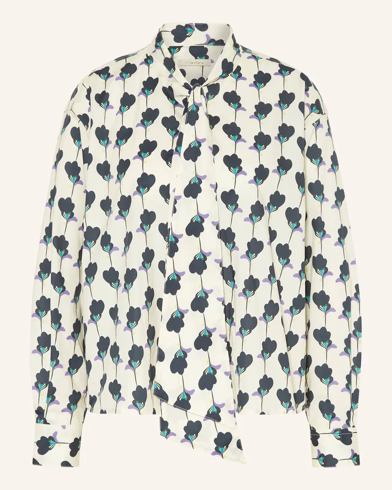 lilienfels Bluse Mit Schluppe weiss Ecru