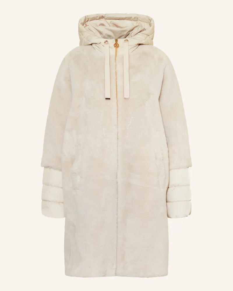 S.Oliver Kunstfell-Mantel beige Creme