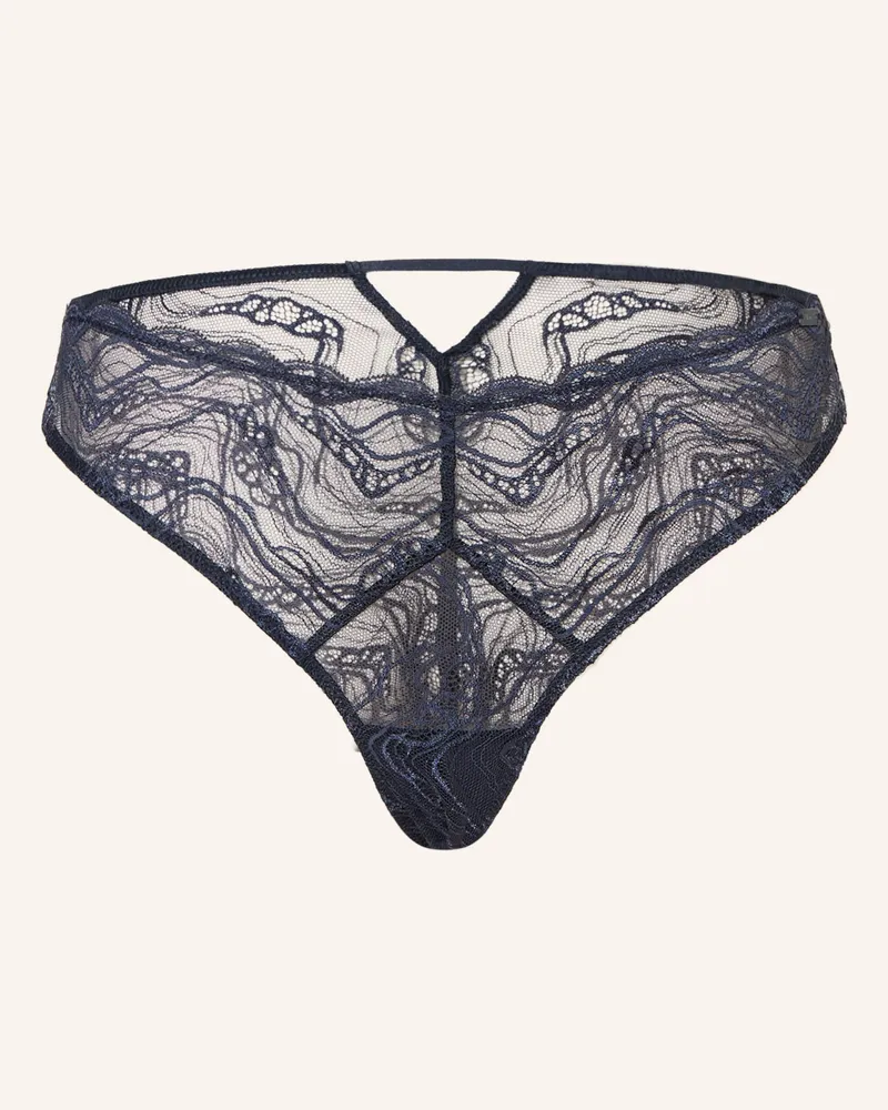 Calvin Klein Slip Sensual Stretch Lace blau Dunkelblau